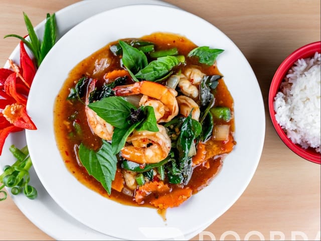 44. Spicy Basil Leaves Dinner.